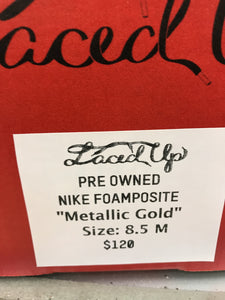 Nike Foamposite "Metallic Gold" PO